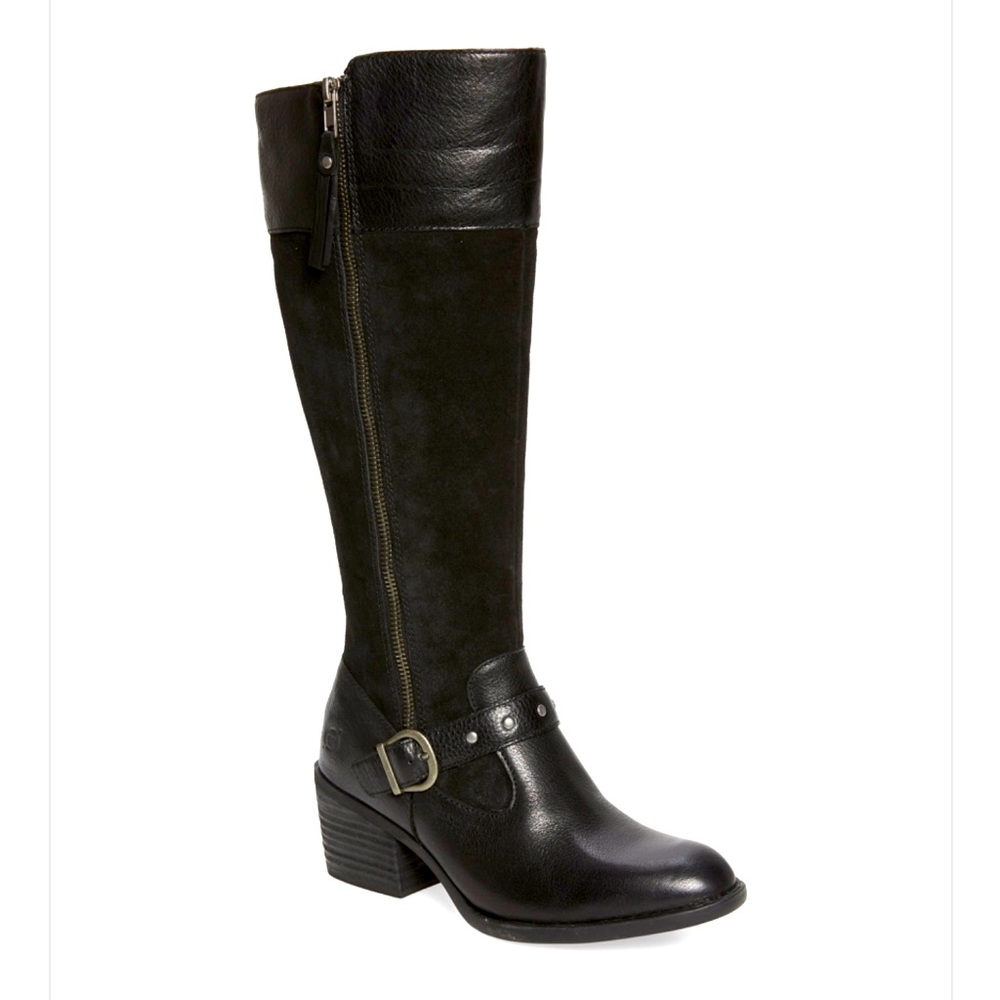 New Ladies Born Alize Tall Double Size Zip Boot Size 10